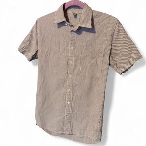 American Apparel Brown Striped Shirt